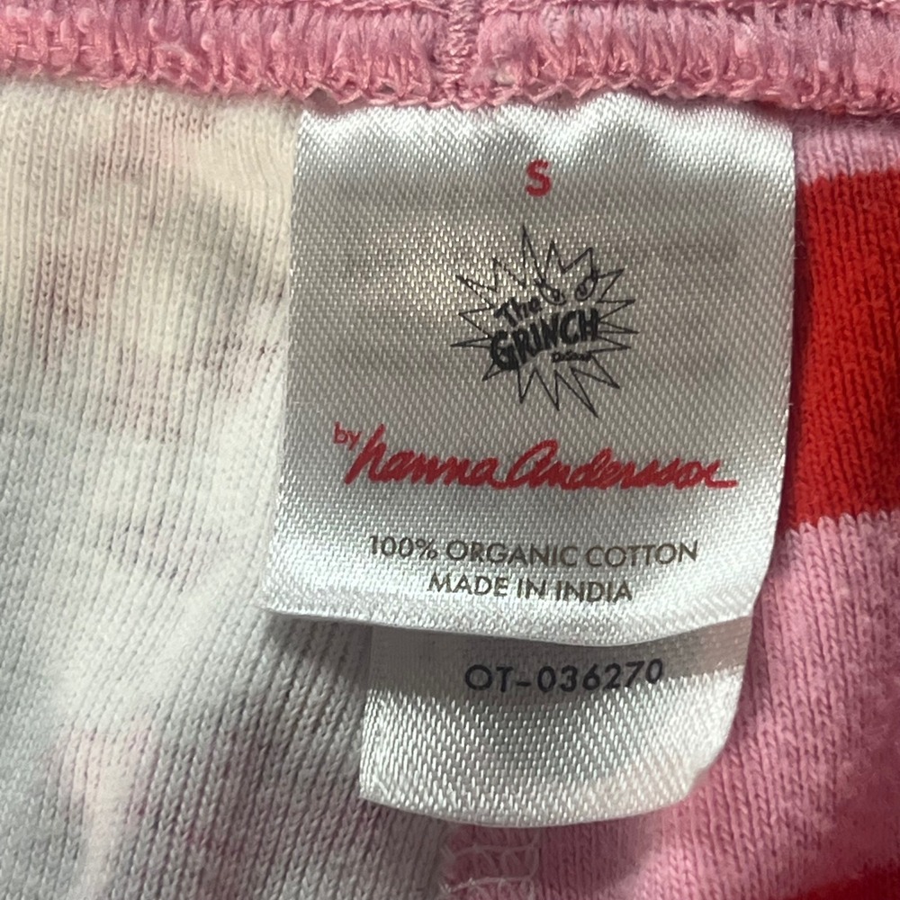 Hanna Andersson Grinch Cindy Lou Who Pajama Set Organic Cotton Pink Red Small - Picture 6 of 8